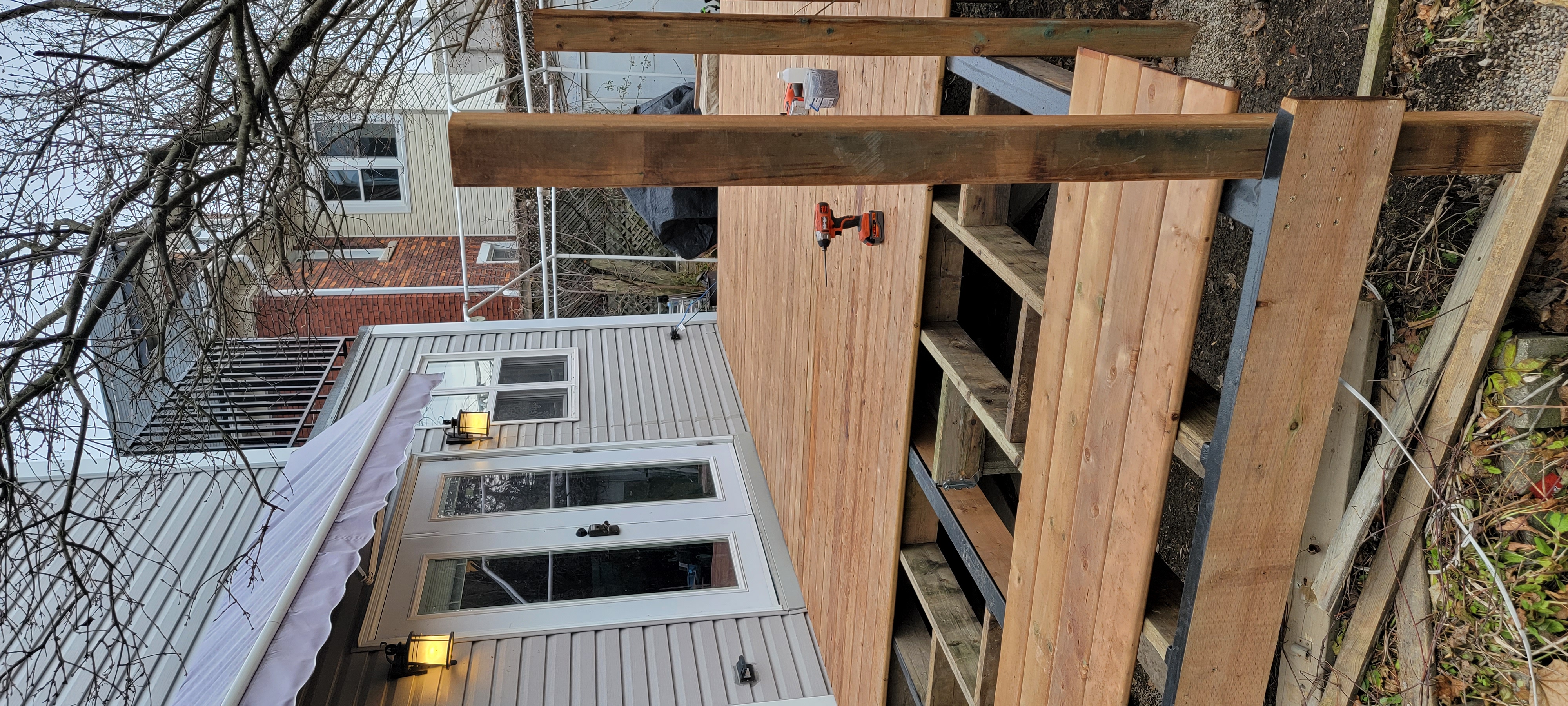 New deck boards going down