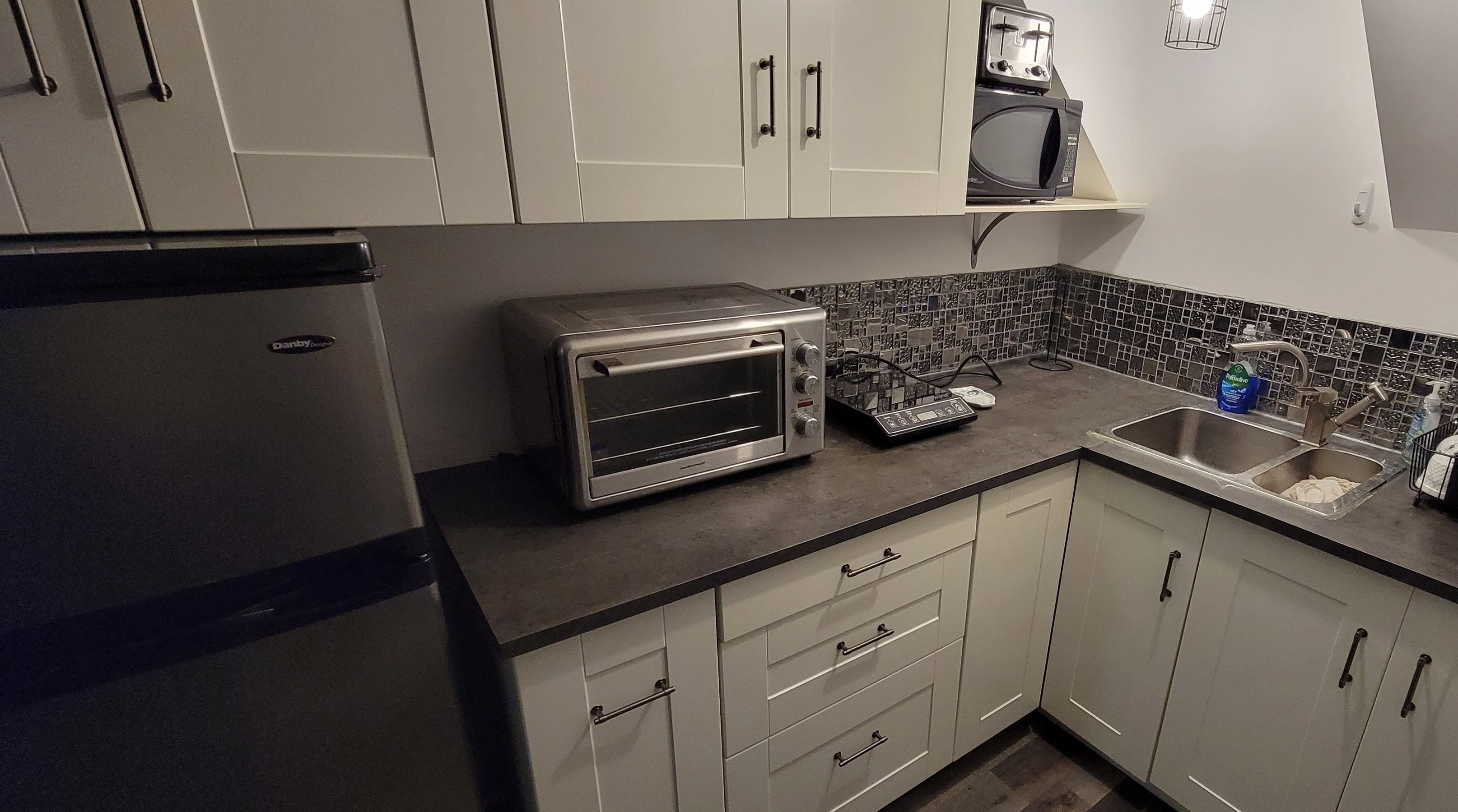 Finished basement kitchen