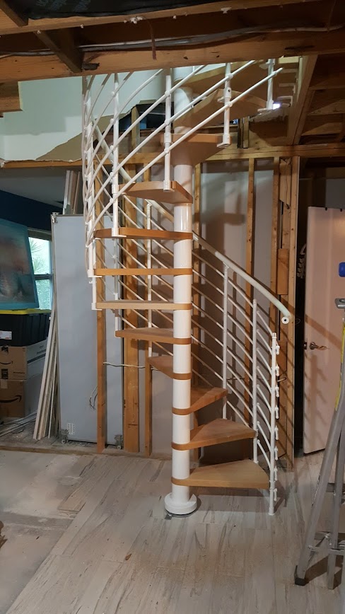 Finished spiral staircase